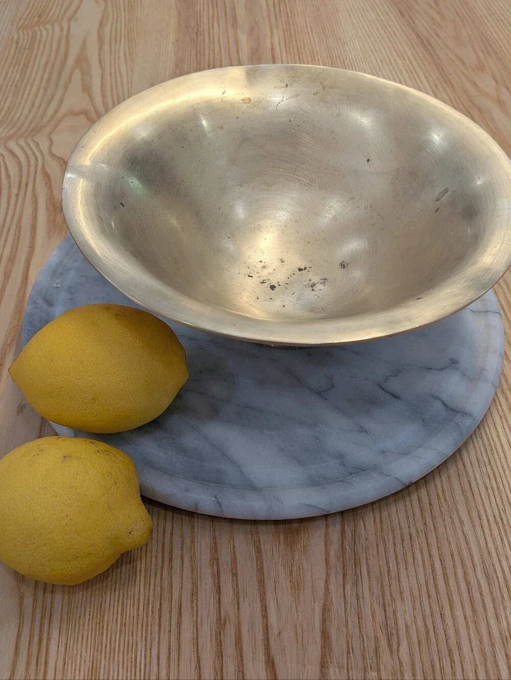 Vintage Solid Brass Ornamental Bowl 9”